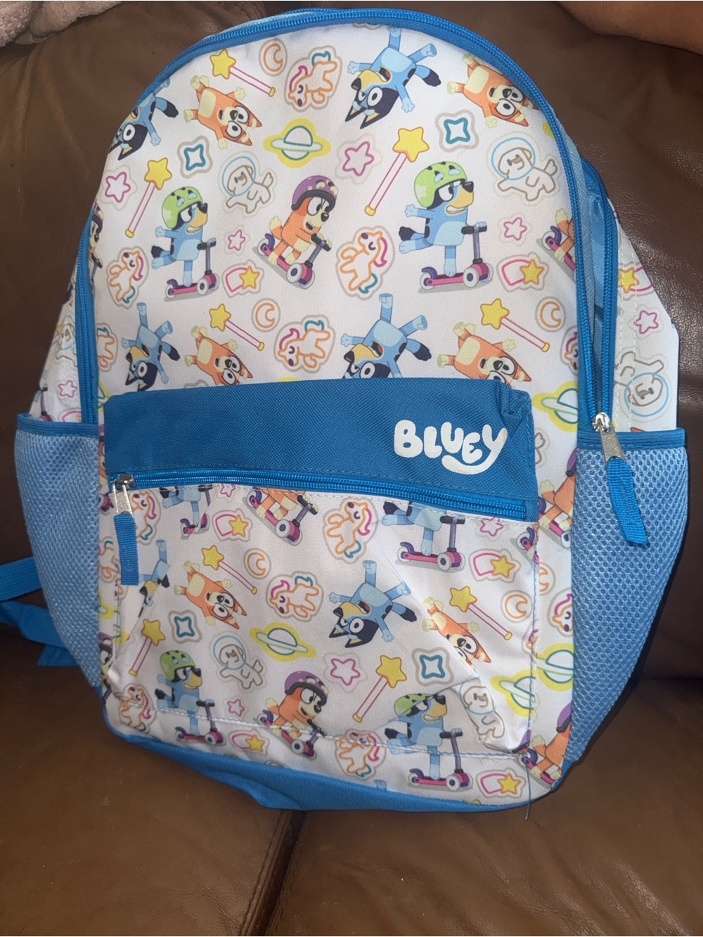 NEW  Large Bluey’s Kids Backpack with Cartoon Scooter Print  #bagpack #bluey